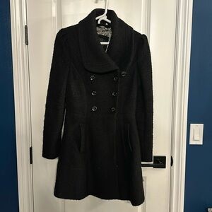 Guess A-line PeaCoat; Size Medium; Used, great condition, Black